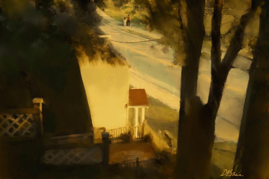 View from my Window on a Summer Afternoon  B-4 Painting by Diane Strain