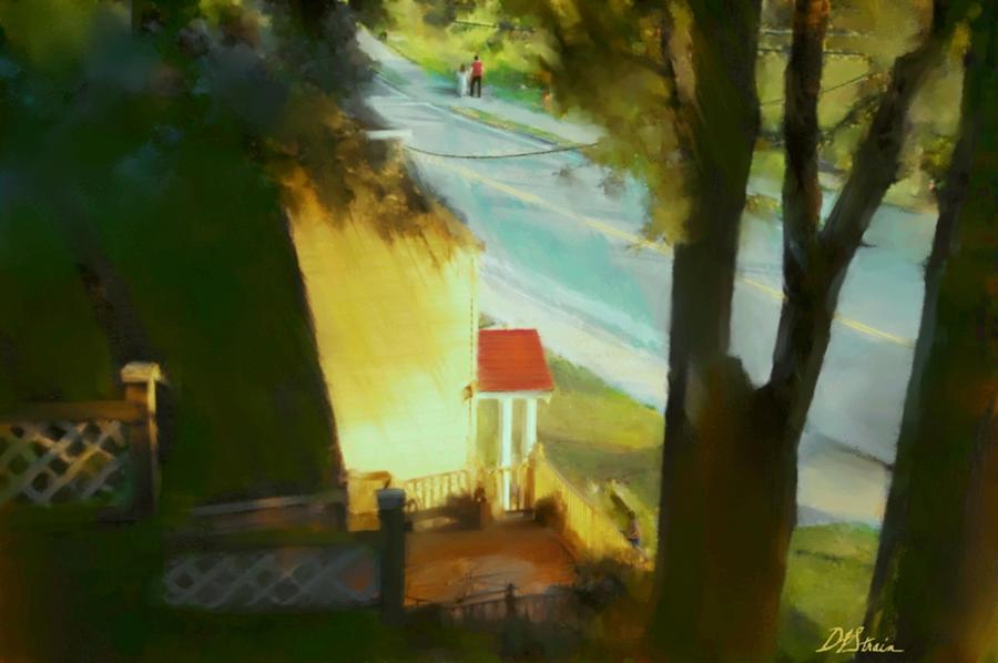 View from my Window on a Summer Afternoon  B-6 Painting by Diane Strain