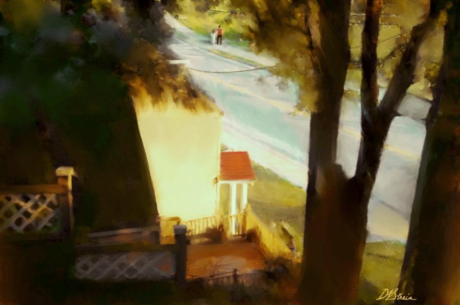 View from my Window on a Summer Afternoon  B-8 Painting by Diane Strain