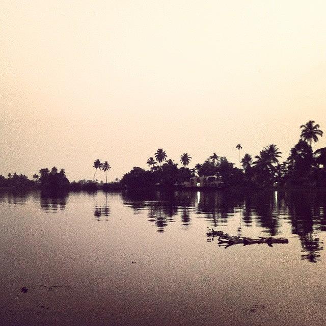 Wanderlust Photograph - View From Our House Boat #kerala #india by Nila Sivatheesan