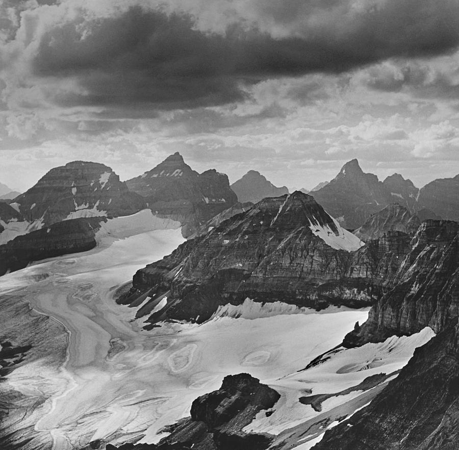 T-303501-BW-View from Quadra Mtn Looking towards Ten Peaks Photograph by Ed  Cooper Photography