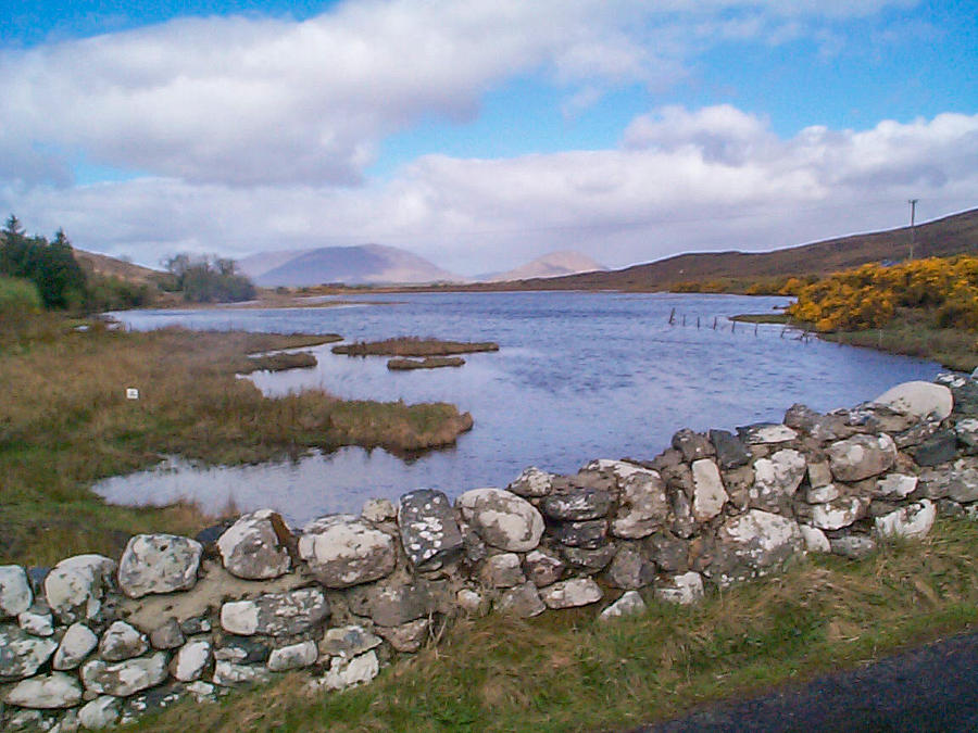 View from Quiet Man Bridge Oughterard Ireland Photograph by Charles Kraus
