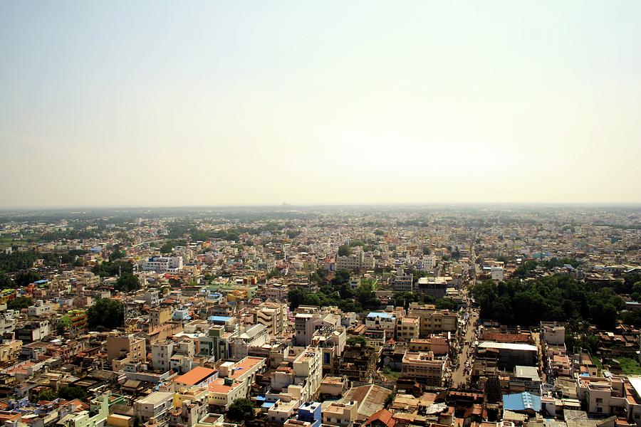 View From Rockfort Ucchi Pillayar Photograph by Ilovethirdplanet - Pixels