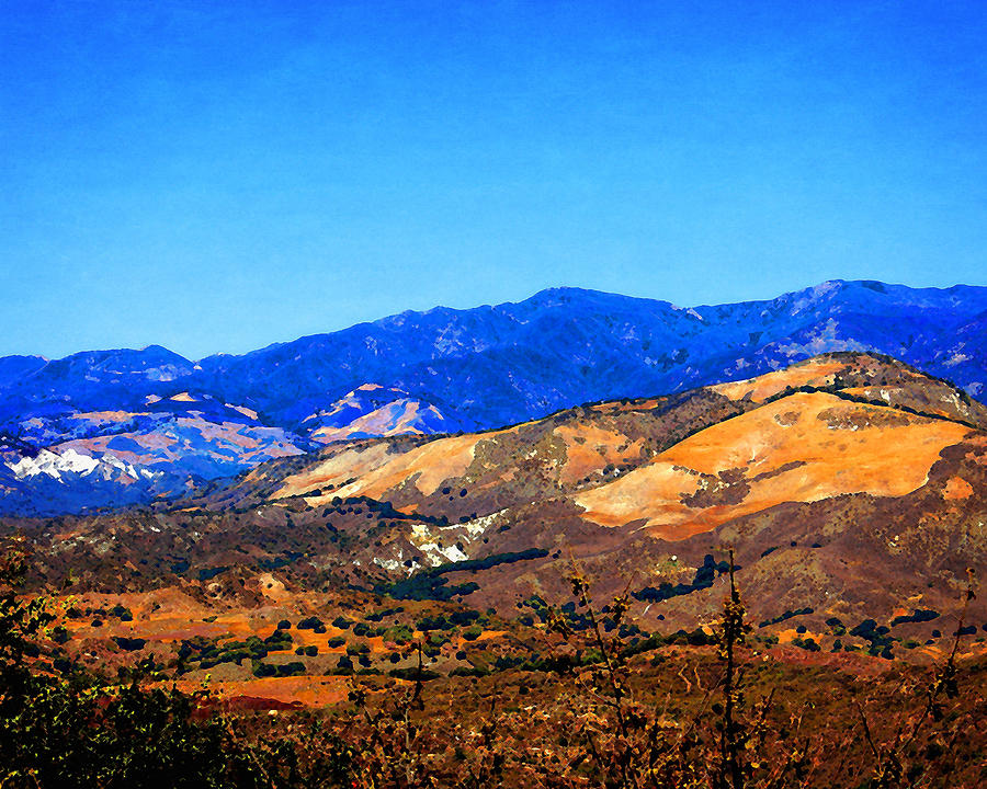 View From San Marcos Pass Photograph by Timothy Bulone