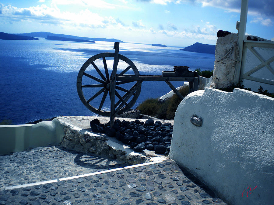 View From Santorini Island Greece Photograph by Colette V Hera Guggenheim