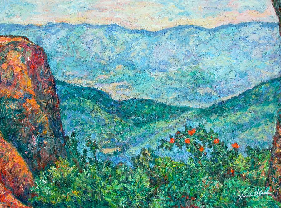 View From Sharp Top Painting by Kendall Kessler