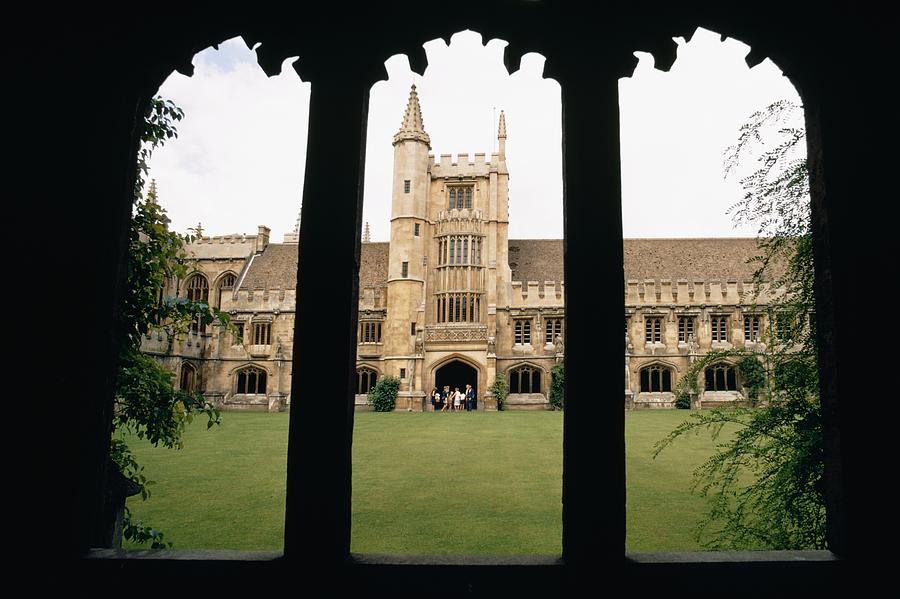 View from the courtyard of Magdalen College, Oxford, England Photograph by Glowimages