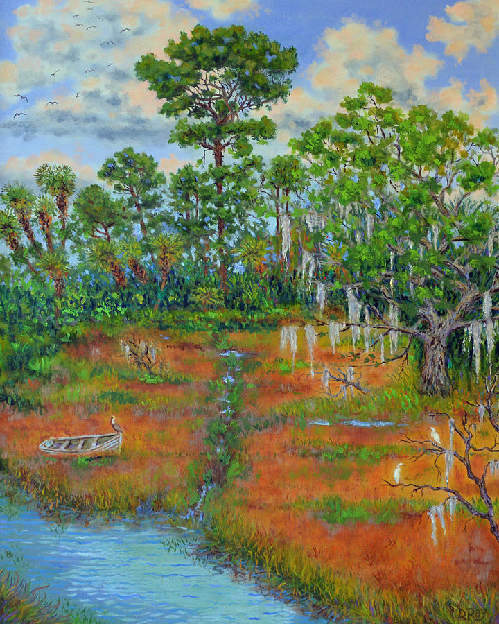 View From The Marsh Painting by Dwain Ray
