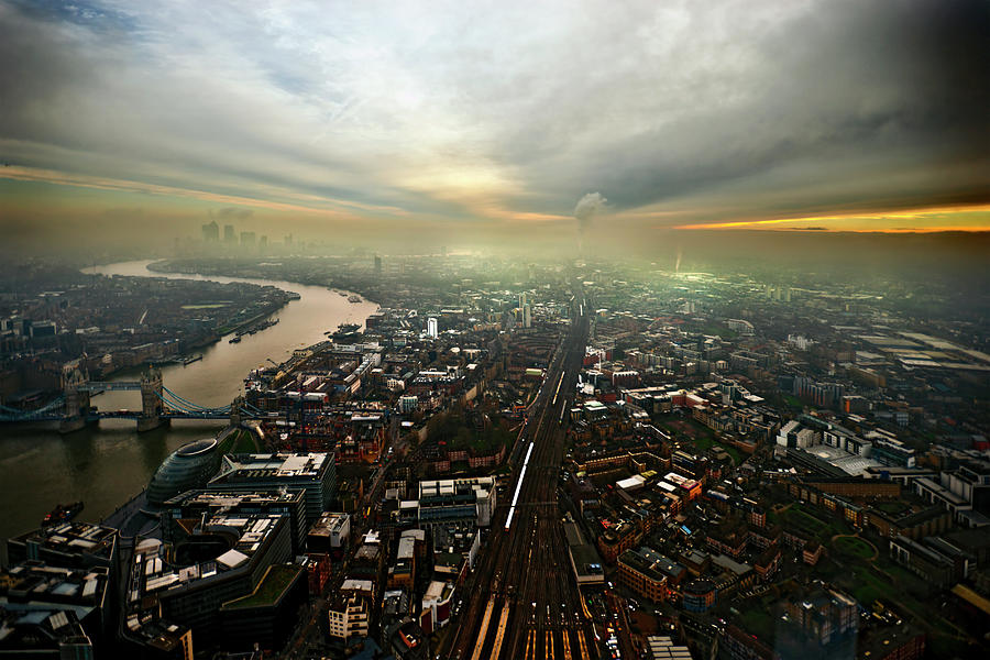 View From The Shard Looking East Photograph by Howard Kingsnorth
