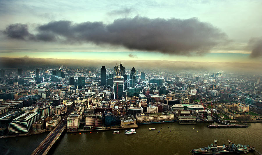 View From The Shard Looking North Over Photograph by Howard Kingsnorth
