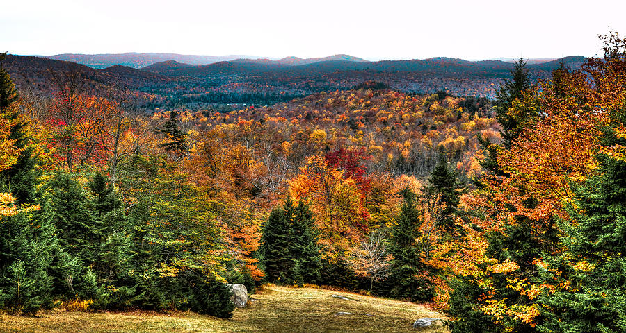 View from the top of McCauley Mountain Photograph by David Patterson