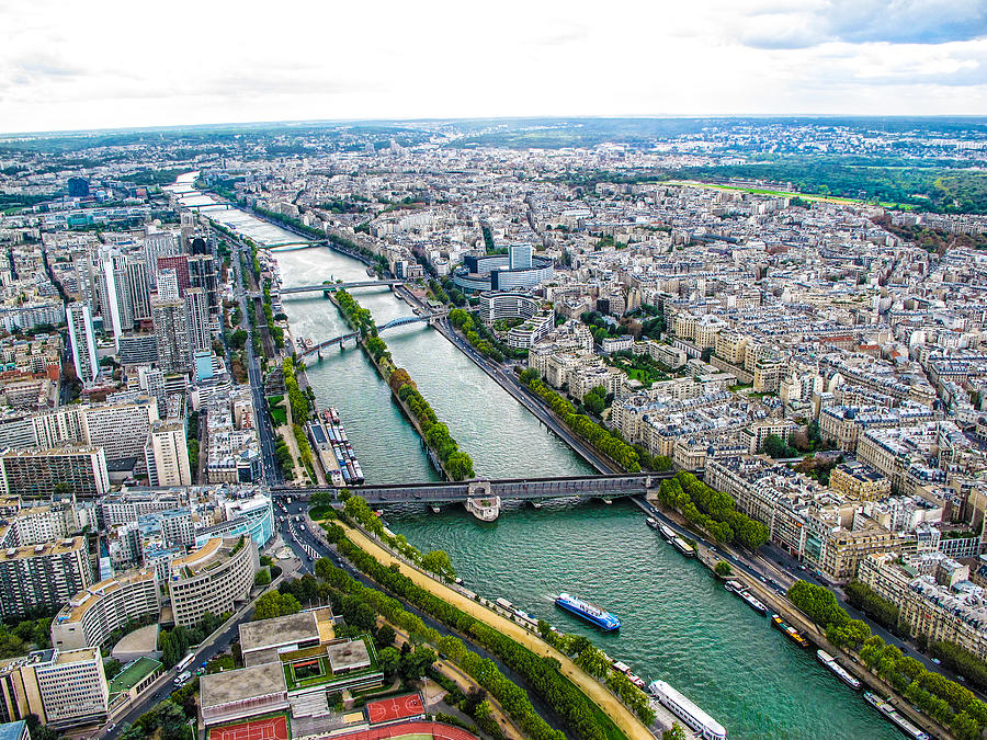 View From The Top Of The Eiffel Tower Photograph