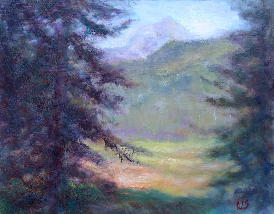 View From The Trail - Scenic Landscape Painting Painting