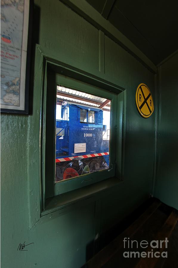 View from the Union Pacific OWR N 3505 Caboose Photograph by Mark Valentine