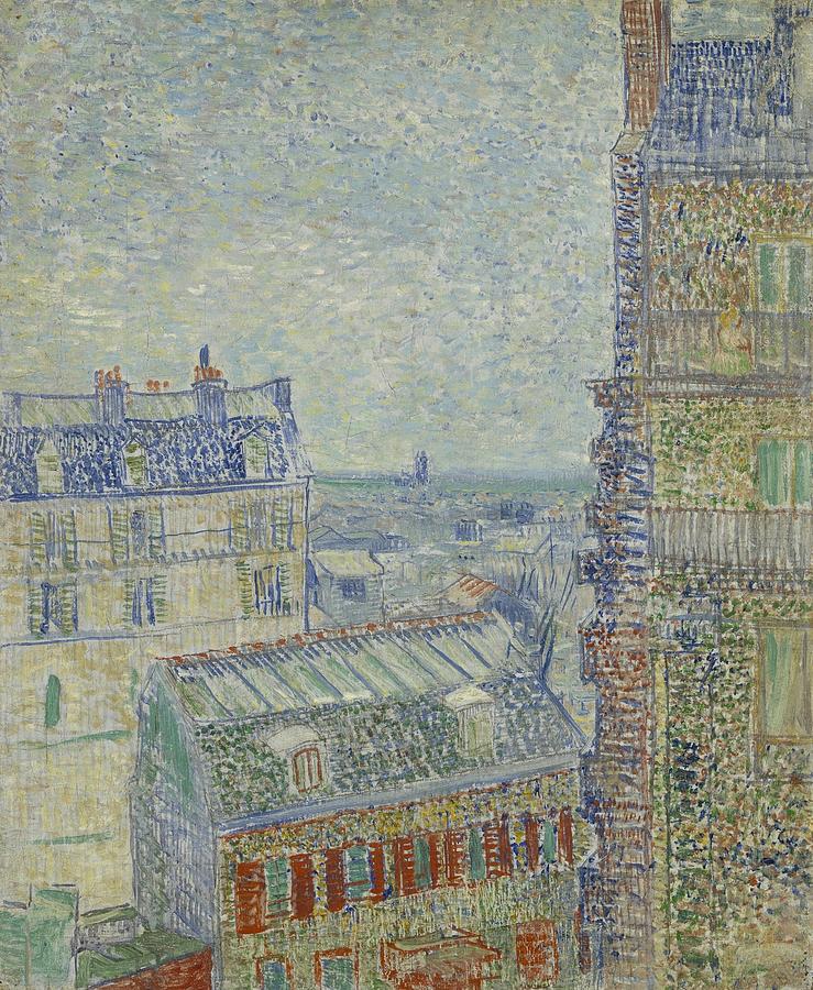 Vincent Van Gogh Painting - View from Theos apartment by Vincent van Gogh