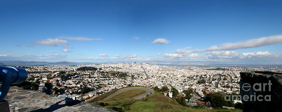 San Francisco Photograph - View from Twin Peaks by Martina Roth