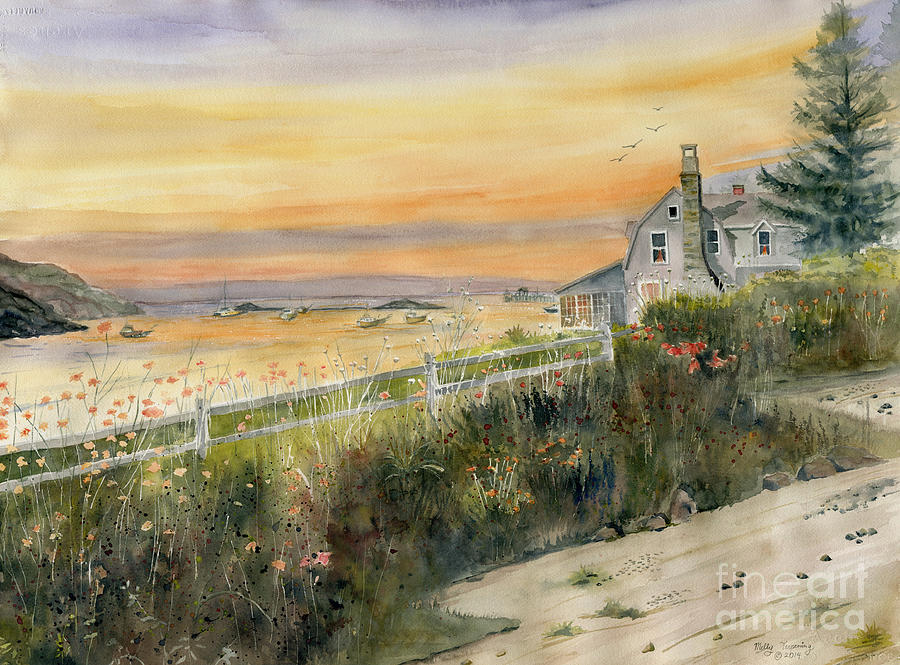 View From Wharton Ave  Painting by Melly Terpening