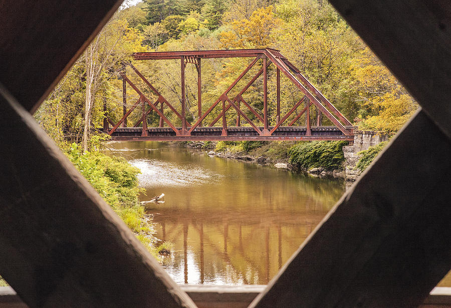 View from Worrall Covered Bridge Photograph by Vance Bell