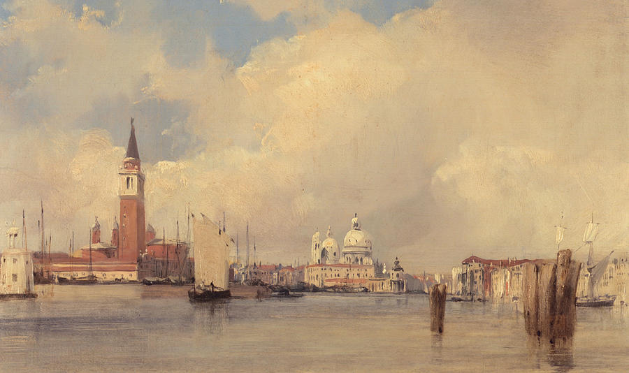 City Painting - View in Venice by Richard Parkes Bonington