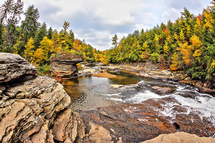 View Looking Down From Swallow Falls--Color Photograph by SCB Captures