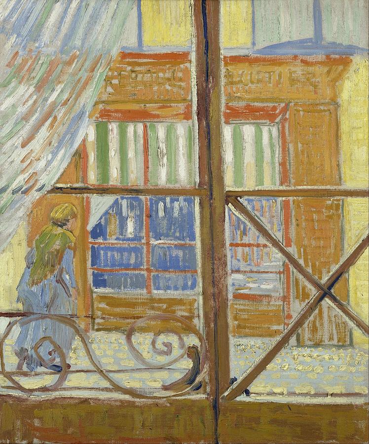 Vincent Van Gogh Painting - View of a butchers shop by Vincent van Gogh