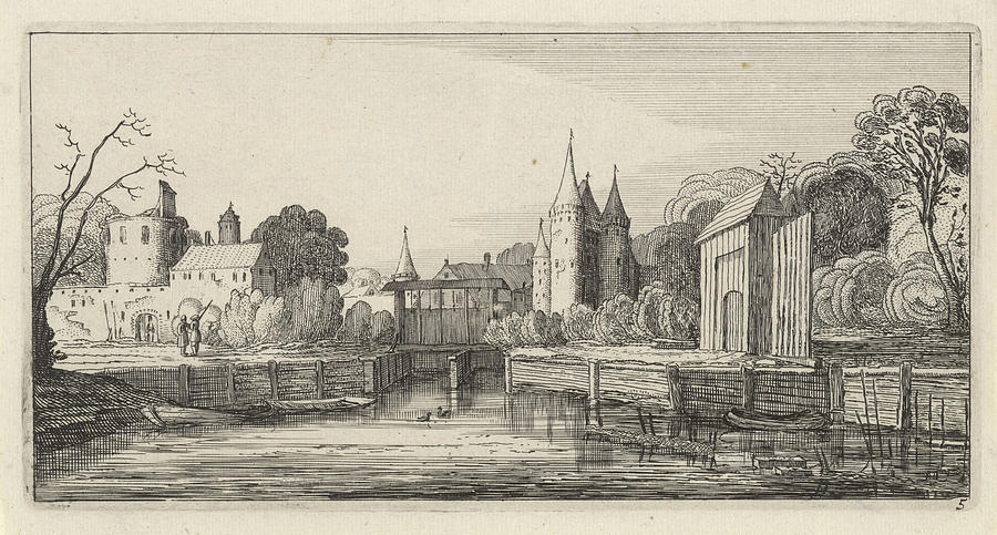 View Of A Castle, Gillis Van Scheyndel Drawing by Gillis Van Scheyndel ...