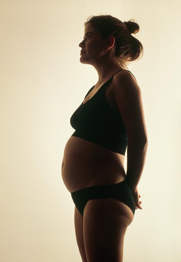 View Of A Woman 11.5 Weeks Pregnant Photograph by Stephanie Patient/gary Parker/science Photo Library