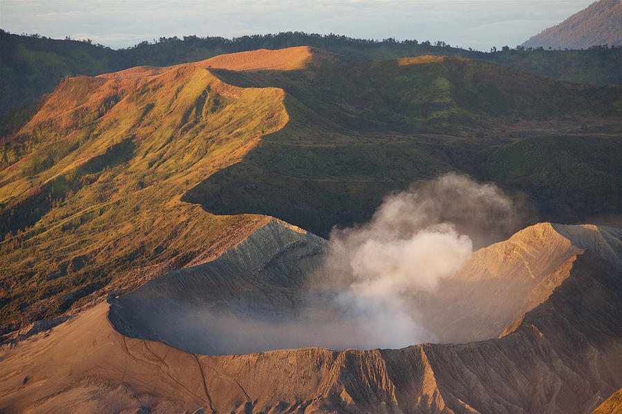 View Of Active Mount  Bromo  Volcano  Photograph by Tim Laman