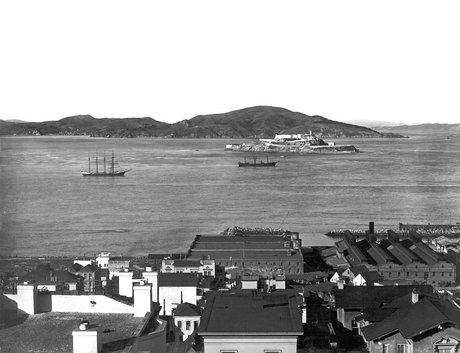 View Of Alcatraz Island Photograph by Underwood Archives