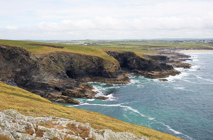 View Of An Atlantic Coastline, Cornwall Photograph by Dougal Waters