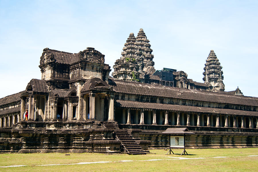 View of Angkor Wat Temple Photograph by James Gay
