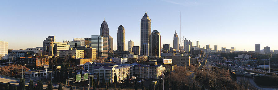 View of Atlanta skyline, Georgia, USA Photograph by Jeremy Woodhouse