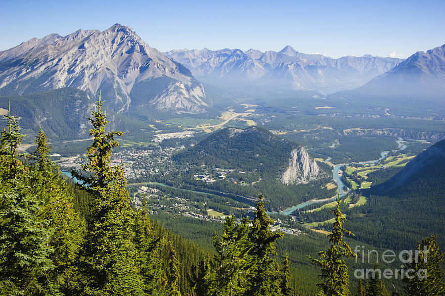 View of Banff Canada Photograph by Oscar Gutierrez