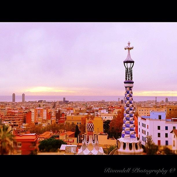 View Of Barcelona From Parc Guell Photograph by Maeve O Connell