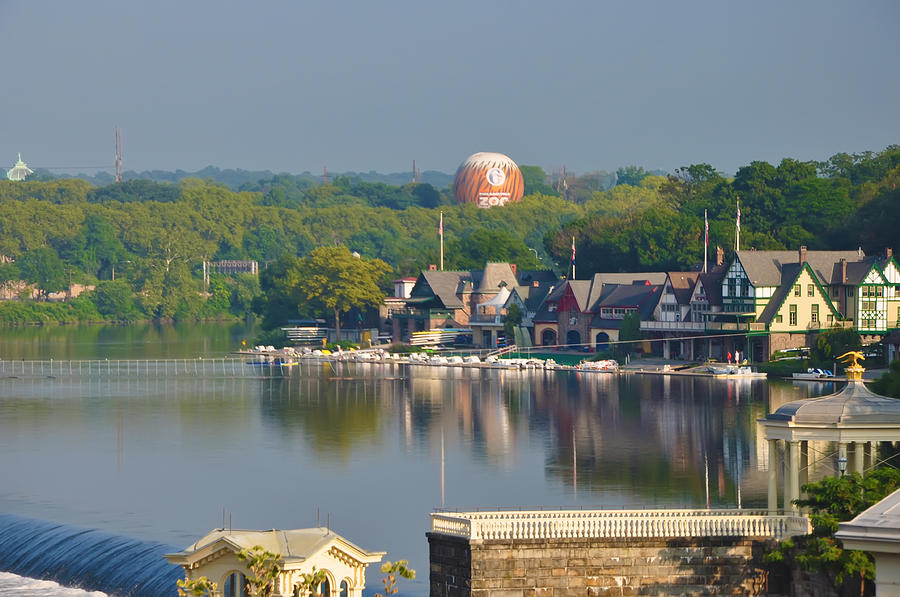 Philadelphia Photograph - View of Boathouse Row  by Bill Cannon