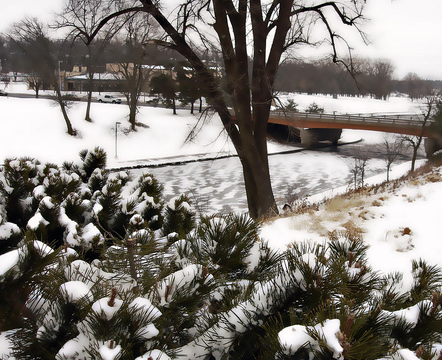 View of Brush Creek in Winter Photograph by Ellen Tully