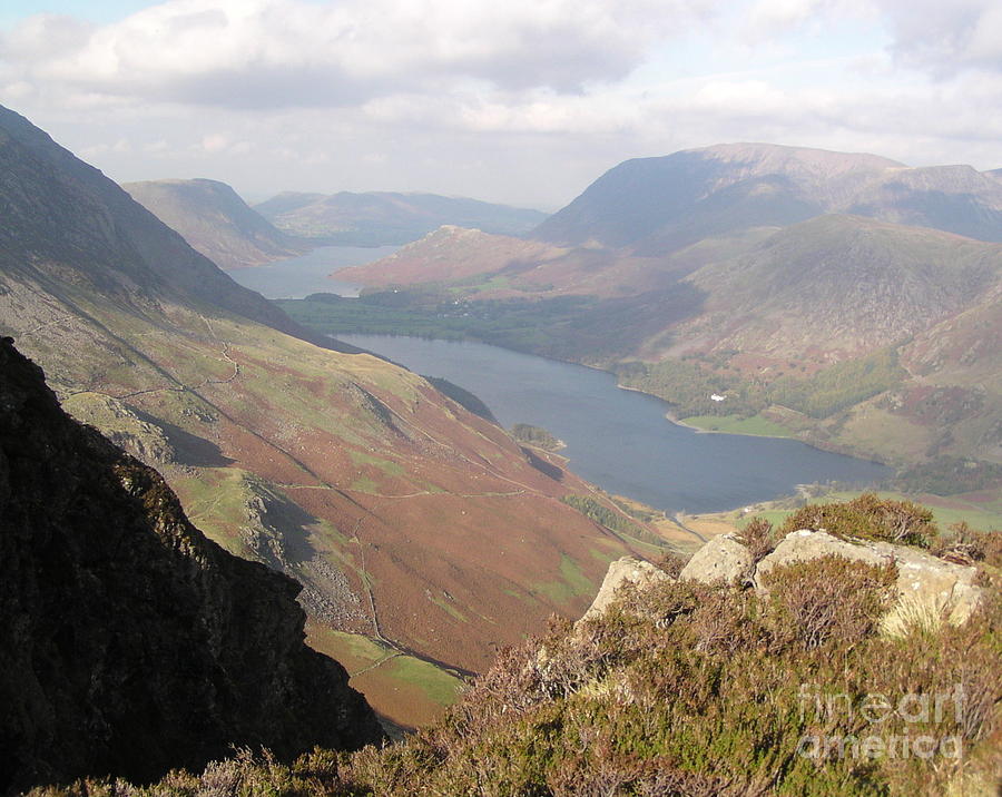 View of Buttermere from Haystacks Photograph by Elaine Jones