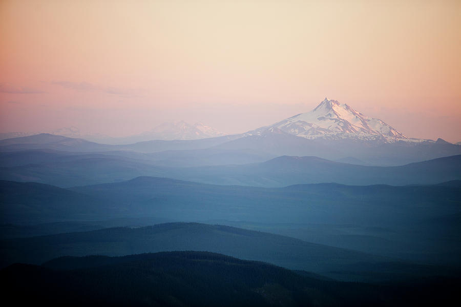 View Of Cascade Mountain Range Looking Photograph by Christy Chaloux ...