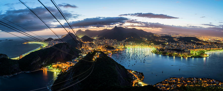 View Of Cityscape From Sugarloaf Photograph by Panoramic Images
