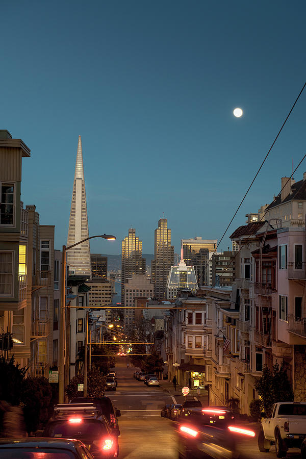 View Of Downtown San Francisco At Dusk Photograph by Thomas Winz
