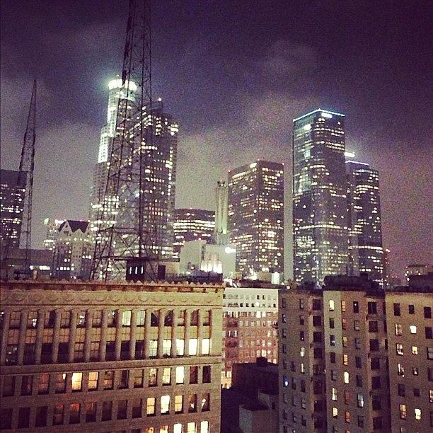 Losangeles Photograph - View Of #dtla From My Buddy Erics by Andres Cruz