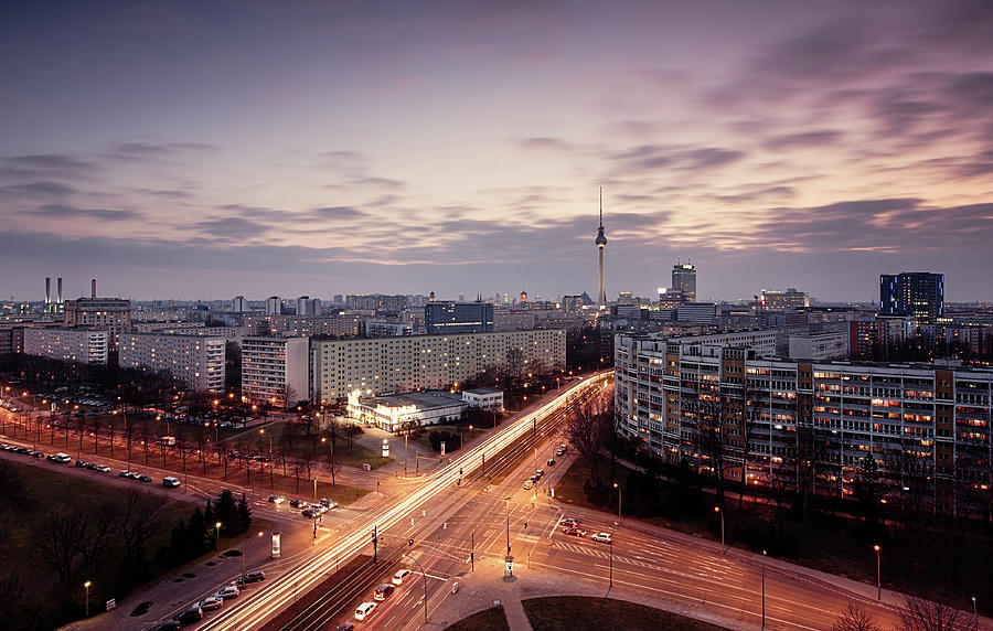 View Of East Berlin Skyline Photograph by Spreephoto.de