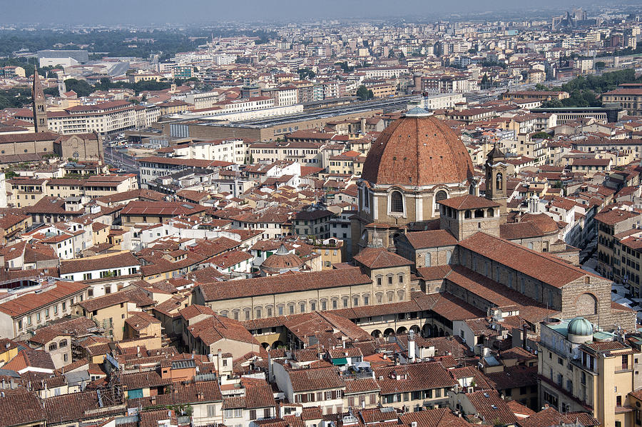 View of Florence from Brunelleschis Dome Photograph by Melany Sarafis