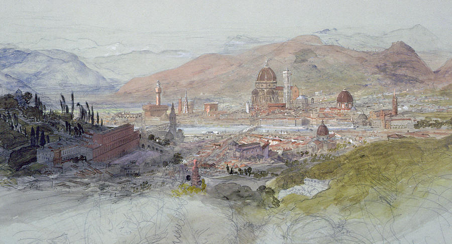 View of Florence Painting by Samuel Palmer