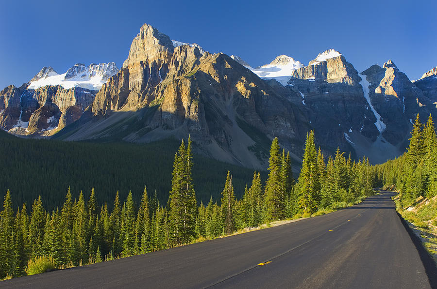 View Of Glacial Mountains And Trees Photograph by Laura Ciapponi - Pixels