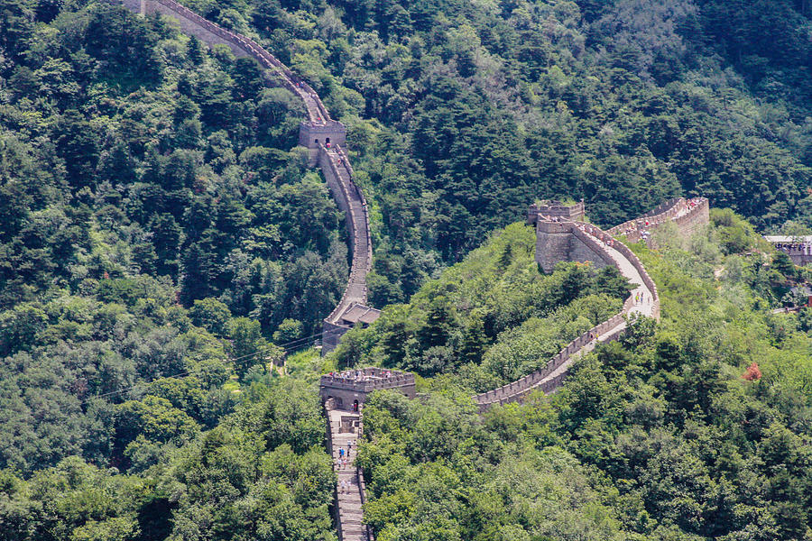 View of Great Wall Photograph by Robert Hebert