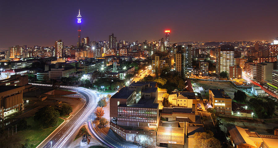 View Of Hillbrow Tower & City Skyline, Johannesburg, Gauteng Province, South Africa Photograph by Artie Photography (Artie Ng)