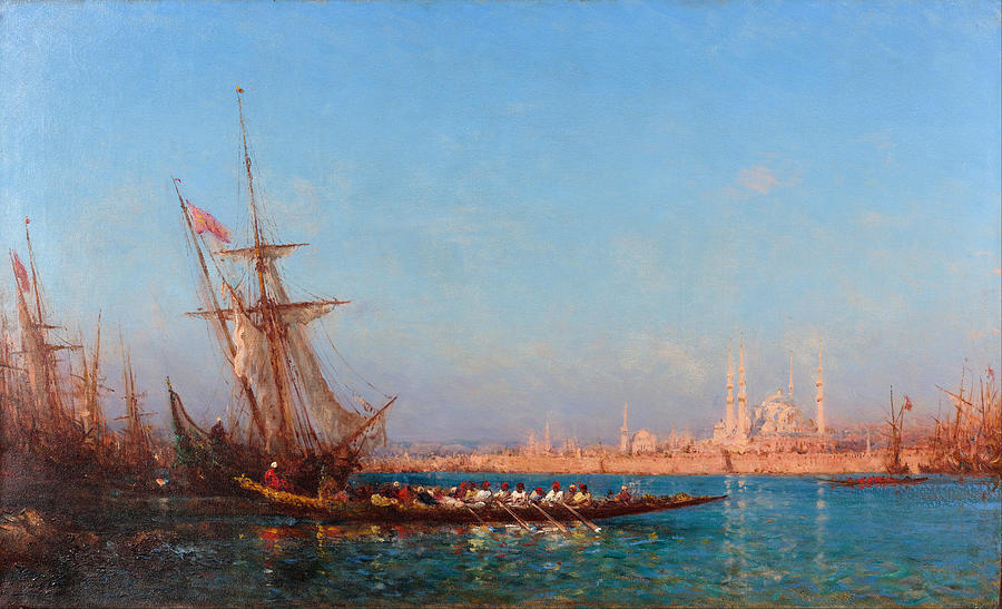 Felix Ziem Painting - View of Istanbul by Felix Ziem