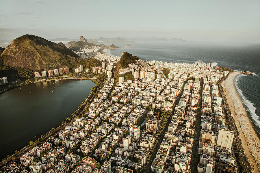 View Of Lagoa, Ipanema And Copacabana Photograph by Christian Adams