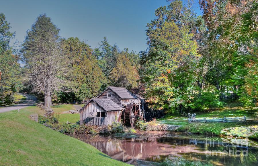 Fall Photograph - View Of Mabrys Mill Virginia by Kathleen Struckle